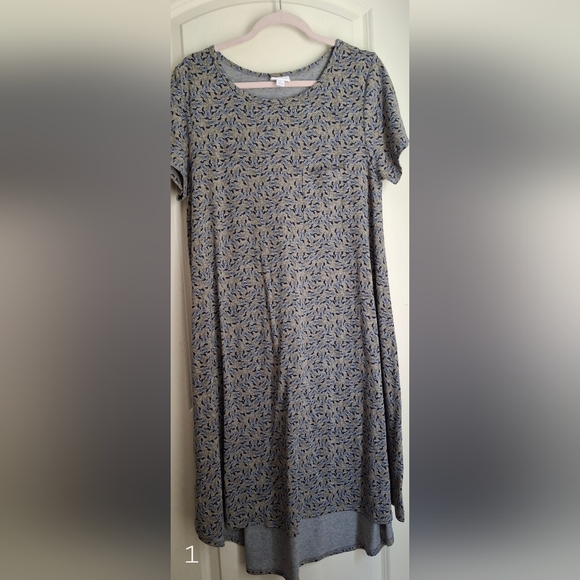 Lularoe disney carly minnie mouse print womens mididress large longwear school - Picture 1 of 7